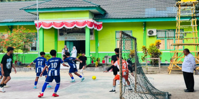 Lomba Futsal Warnai Kegiatan Meeting Class MTsN 1 Pohuwato
